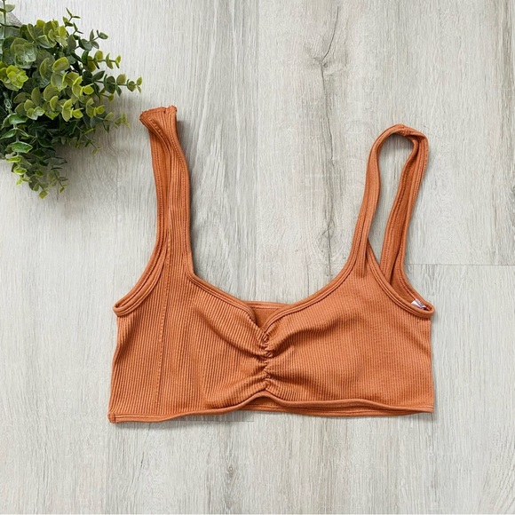 Urban Outfitters Pullover Bralette Orange Sz XL - Picture 1 of 7